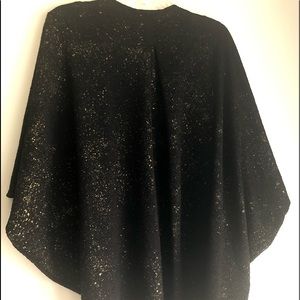 Gorgeous black and gold top/cape
